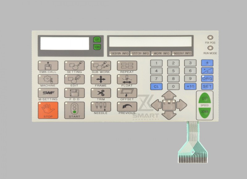 GP-047408 KEYPAD Film 10003AAT10 Keyboard Panel Keypad Membrane Switch Generic SWF T1201 embroidery machine spare parts