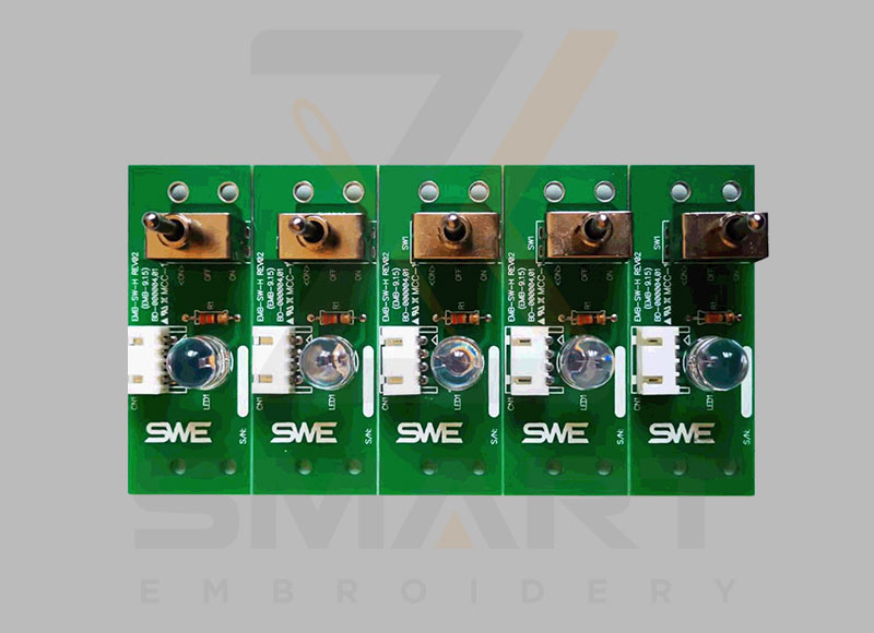 BD-000004 EMB-SWF-H SWF Head On Off Switch Board Card REV01(EMB-9,15) Sunstar embroidery machine spare parts