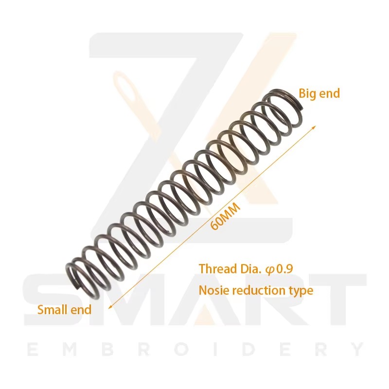 Presser Foot Return Spring Noise Reduction Type Thread Dia. 1MM Length 60MM Tajima SWF Chinese Embroidery Machine Parts