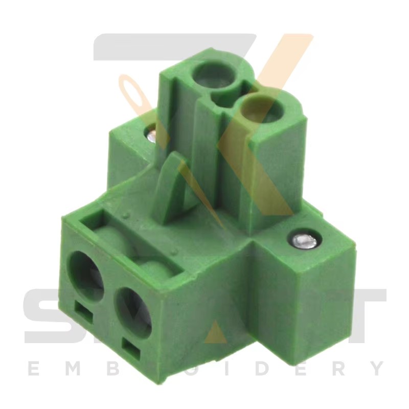 L Type Female Connector 2 Holes For DAHAO Drivers Embroidery Machine Parts E12-CZ-L2-F