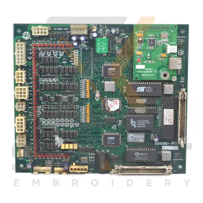 Used DAHAO E860 Motherboard CPU Card Chinese Embroidery Machine Parts EDH0101-E860-U